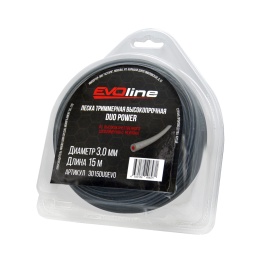 Леска (корд) триммерная EVOline DUO POWER (3.0 мм, 15 метров)