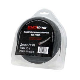 Леска (корд) триммерная EVOline DUO POWER (2.0 мм, 15 метров)