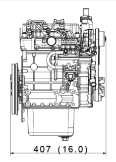Двигатель дизельный Kubota Super mini D722 ( 14.9 кВт / 20 л.с. ) фото 3