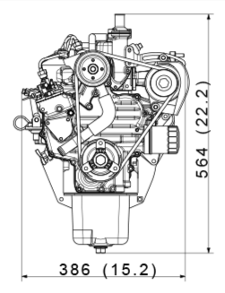 Двигатель дизельный Kubota Super mini D722 ( 14.9 кВт / 20 л.с. ) фото 4