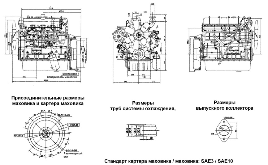 Двигатель дизельный YangDong Y4102D ( 33 кВт / 39 л.с. / 1500 об.мин. )  фото 6
