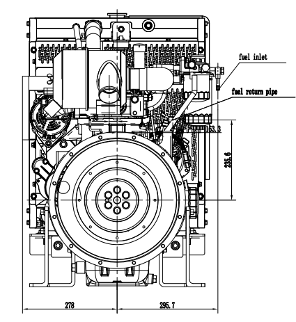 Дизельный двигатель Raywin 4D2410/A ( 33.5 кВт / 45.5 лс / 3000 об.мин ) фото 3
