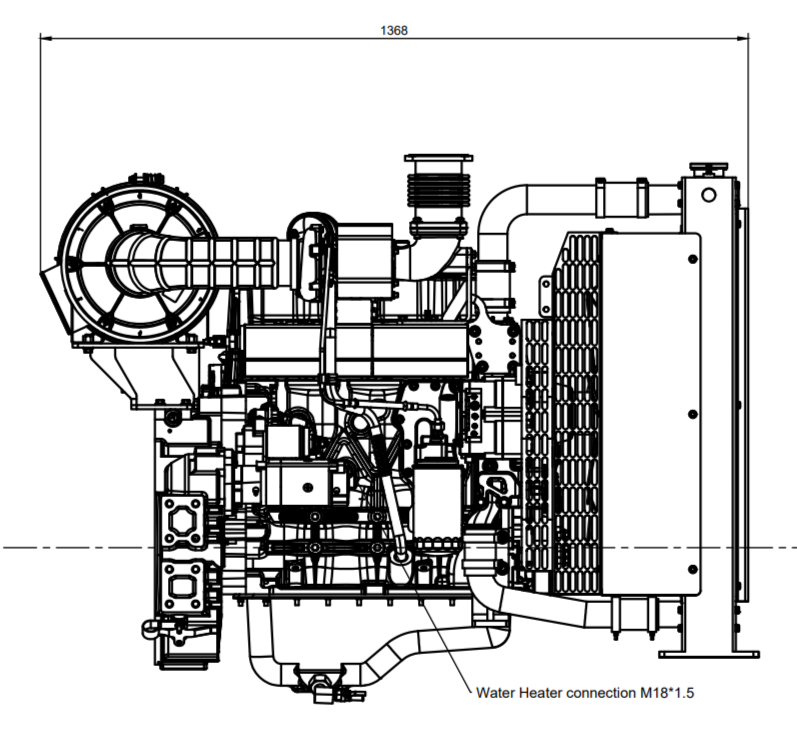 Двигатель дизельный Vman C04A2 ( 78 кВт  / 106 л.с. / 1500 об.мин ) фото 3