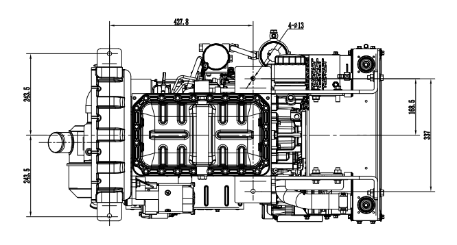 Дизельный двигатель Raywin 4D2410/A ( 33.5 кВт / 45.5 лс / 3000 об.мин ) фото 6