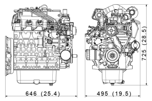 Kubota V2403-M-T ( Турбо )
