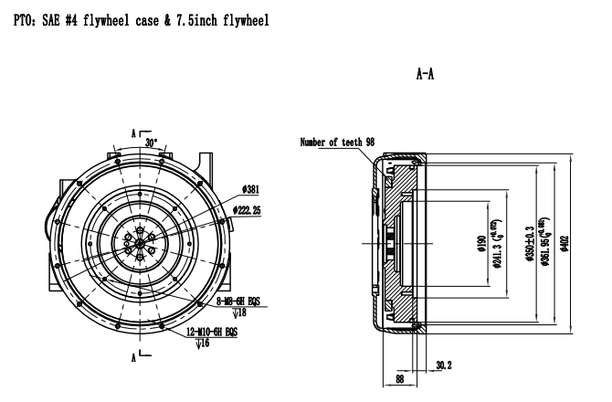 Дизельный двигатель Raywin 4D2410/A ( 33.5 кВт / 45.5 лс / 3000 об.мин ) фото 7